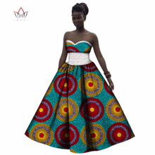 Load image into Gallery viewer, African Print Strapless Cotton Prom Dress - Various Colours Available in UK Sizes 8 - 22