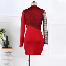 Load image into Gallery viewer, Long Sleeve Bodycon Cocktail Dress - Various Colours Available in Sizes S - 2XL
