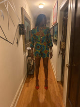 Load image into Gallery viewer, African Print Cotton 2 Piece Shorts and Jacket Suit - Various Colours Available in UK Sizes 8 - 24
