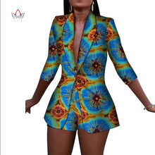 Load image into Gallery viewer, African Print Cotton 2 Piece Shorts and Jacket Suit - Various Colours Available in UK Sizes 8 - 24