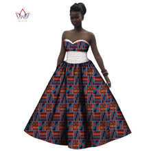 Load image into Gallery viewer, African Print Strapless Cotton Prom Dress - Various Colours Available in UK Sizes 8 - 22