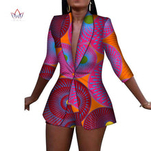 Load image into Gallery viewer, African Print Cotton 2 Piece Shorts and Jacket Suit - Various Colours Available in UK Sizes 8 - 24