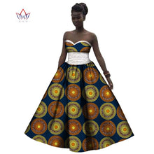 Load image into Gallery viewer, African Print Strapless Cotton Prom Dress - Various Colours Available in UK Sizes 8 - 22