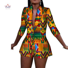 Load image into Gallery viewer, African Print Cotton 2 Piece Shorts and Jacket Suit - Various Colours Available in UK Sizes 8 - 24
