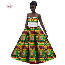Load image into Gallery viewer, African Print Strapless Cotton Prom Dress - Various Colours Available in UK Sizes 8 - 22