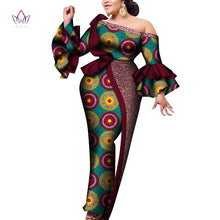 Load image into Gallery viewer, African Print Off-shoulder Evening Dress - Various Colours Available in UK Sizes 8 - 22