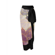 Load image into Gallery viewer, Two Piece Swimming Costume and Sarong Set - Orange Floral