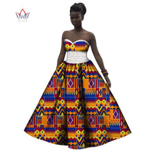Load image into Gallery viewer, African Print Strapless Cotton Prom Dress - Various Colours Available in UK Sizes 8 - 22
