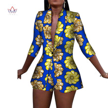 Load image into Gallery viewer, African Print Cotton 2 Piece Shorts and Jacket Suit - Various Colours Available in UK Sizes 8 - 24