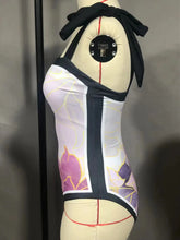 Load image into Gallery viewer, Two Piece Swimming Costume and Sarong Set - Gold and Black