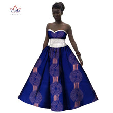 Load image into Gallery viewer, African Print Strapless Cotton Prom Dress - Various Colours Available in UK Sizes 8 - 22