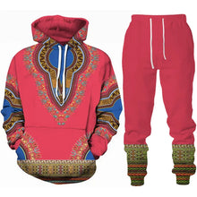 Load image into Gallery viewer, Rose and Blue - Unisex Dashiki Print Tracksuit - Available in Adult Sizes S - 5XL