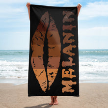 Load image into Gallery viewer, Melanin Lips Towel - In Black - Fast UK Delivery