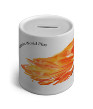 Load image into Gallery viewer, Black Woman in Orange Headwrap - Ceramic Money Box - FAST UK DELIVERY
