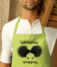 Load image into Gallery viewer, EXCLUSIVE Melanin Poppin - Cotton Apron - Various Colours Available - FAST UK DELIVERY