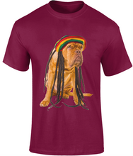 Load image into Gallery viewer, Men's Rasta Dog T-Shirt Design A - Various Colours Available - FAST UK DELIVERY