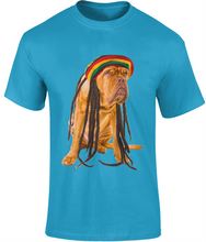 Load image into Gallery viewer, Men's Rasta Dog T-Shirt Design A - Various Colours Available - FAST UK DELIVERY