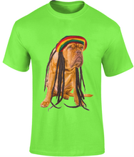 Load image into Gallery viewer, Men's Rasta Dog T-Shirt Design A - Various Colours Available - FAST UK DELIVERY