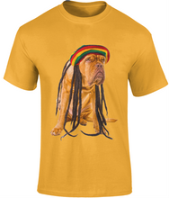 Load image into Gallery viewer, Men's Rasta Dog T-Shirt Design A - Various Colours Available - FAST UK DELIVERY