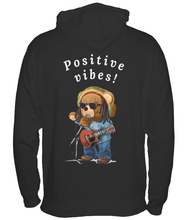 Load image into Gallery viewer, Positive Vibes Rasta Bear Hoodie - Various Colours Available - FAST UK DELIVERY