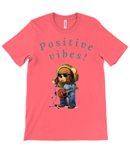 Load image into Gallery viewer, Adult's Unisex Positive Vibes Rasta Bear Cotton T-Shirt - Various Colours Available - FAST UK DELIVERY
