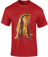 Load image into Gallery viewer, Men's Rasta Dog T-Shirt Design A - Various Colours Available - FAST UK DELIVERY