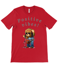 Load image into Gallery viewer, Adult&#39;s Unisex Positive Vibes Rasta Bear Cotton T-Shirt - Various Colours Available - FAST UK DELIVERY
