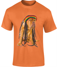 Load image into Gallery viewer, Men's Rasta Dog T-Shirt Design A - Various Colours Available - FAST UK DELIVERY