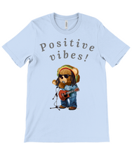 Load image into Gallery viewer, Adult's Unisex Positive Vibes Rasta Bear Cotton T-Shirt - Various Colours Available - FAST UK DELIVERY