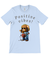 Load image into Gallery viewer, Adult&#39;s Unisex Positive Vibes Rasta Bear Cotton T-Shirt - Various Colours Available - FAST UK DELIVERY
