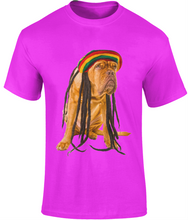 Load image into Gallery viewer, Men's Rasta Dog T-Shirt Design A - Various Colours Available - FAST UK DELIVERY
