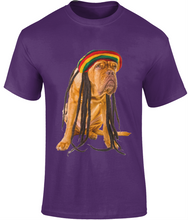 Load image into Gallery viewer, Men's Rasta Dog T-Shirt Design A - Various Colours Available - FAST UK DELIVERY