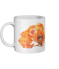Load image into Gallery viewer, Black Woman in Orange Headwrap Ceramic Mug - FAST UK DELIVERY