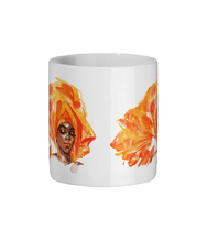 Load image into Gallery viewer, Black Woman in Orange Headwrap Ceramic Mug - FAST UK DELIVERY
