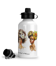 Load image into Gallery viewer, EXCLUSIVE - Four African Flower Girls Aluminium Water Bottle - FAST UK DELIVERY