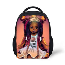 Load image into Gallery viewer, Children's Black Girl Magic Backpack - Design C