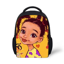 Load image into Gallery viewer, Children's Black Girl Magic Backpack - Design K