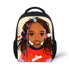 Load image into Gallery viewer, Children&#39;s Black Girl Magic Backpack - Design U
