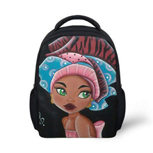 Load image into Gallery viewer, Children's Black Girl Magic Backpack - Design M