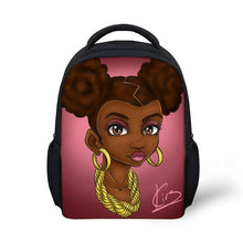Load image into Gallery viewer, Children's Black Girl Magic Backpack - Design Q