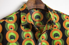 Load image into Gallery viewer, Men&#39;s Short Sleeve Dashiki Print Shirt - Design K
