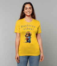 Load image into Gallery viewer, Adult's Unisex Positive Vibes Rasta Bear Cotton T-Shirt - Various Colours Available - FAST UK DELIVERY