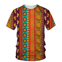 Load image into Gallery viewer, Kids African Print Unisex T-shirt D - Age 3 -14 Years
