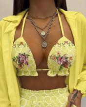 Load image into Gallery viewer, Women's 3 Piece Shorts and Bikini Top - Beach Set - Various Colours Available