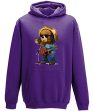 Load image into Gallery viewer, Positive Vibes Rasta Bear Hoodie - Various Colours Available - FAST UK DELIVERY
