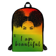 Load image into Gallery viewer, EXCLUSIVE I am Beautiful - Afro Puffs Backpack