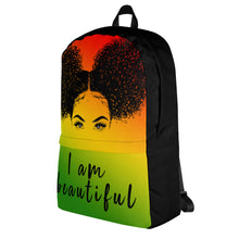 Load image into Gallery viewer, EXCLUSIVE I am Beautiful - Afro Puffs Backpack