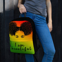 Load image into Gallery viewer, EXCLUSIVE I am Beautiful - Afro Puffs Backpack