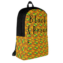 Load image into Gallery viewer, EXCLUSIVE Dashiki Print Black and Proud Backpack
