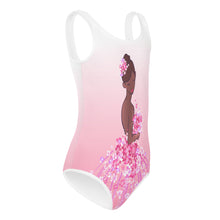 Load image into Gallery viewer, EXCLUSIVE - Pink Nubian Flower Girl Swimming Costume - FAST UK DELIVERY